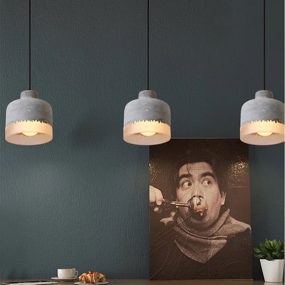 Avi Industrial LED Pendelleuchte Zement/Harz Bar Esszimmer