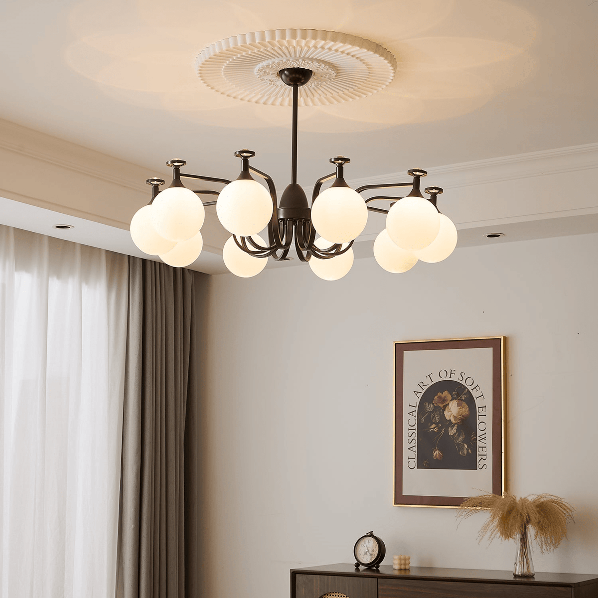 Zotheira Elegance Vintage-Glas-Kronleuchter
