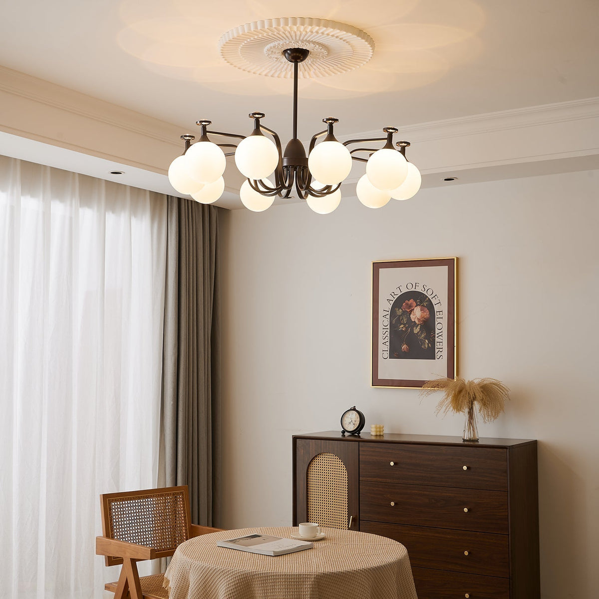Zotheira Elegance Vintage-Glas-Kronleuchter