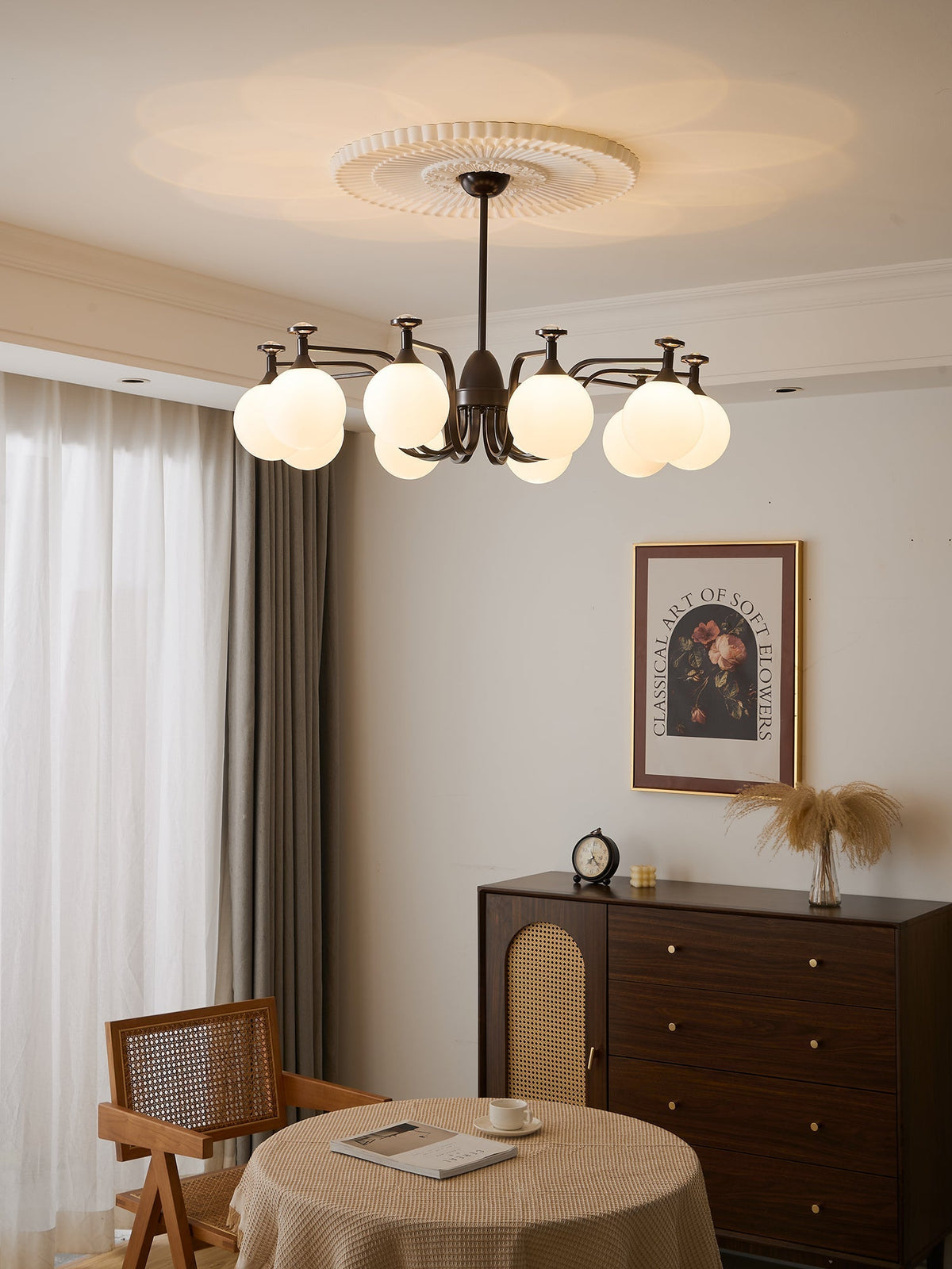 Zotheira Elegance Vintage-Glas-Kronleuchter