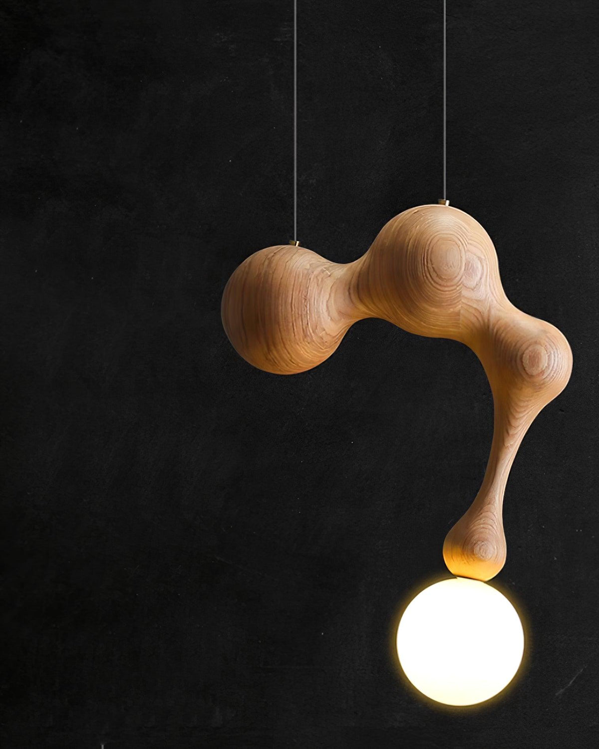 Hale luxuriöse Pendelleuchte aus Holz