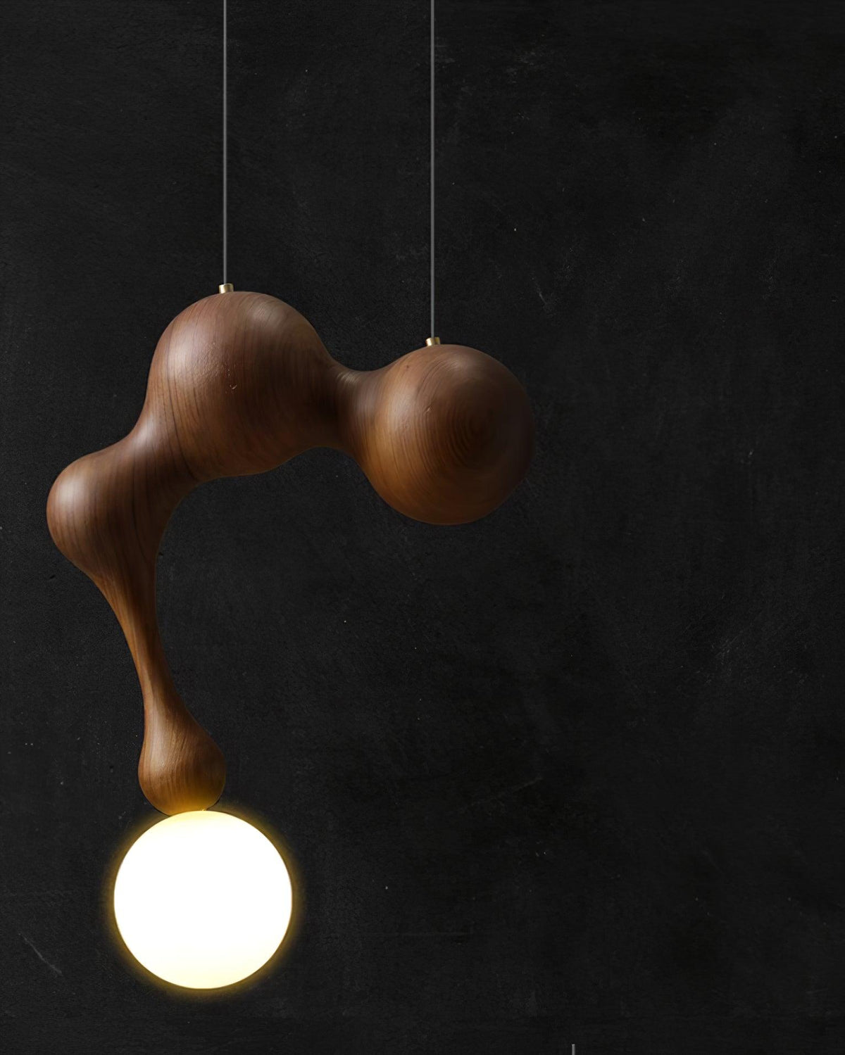 Hale luxuriöse Pendelleuchte aus Holz