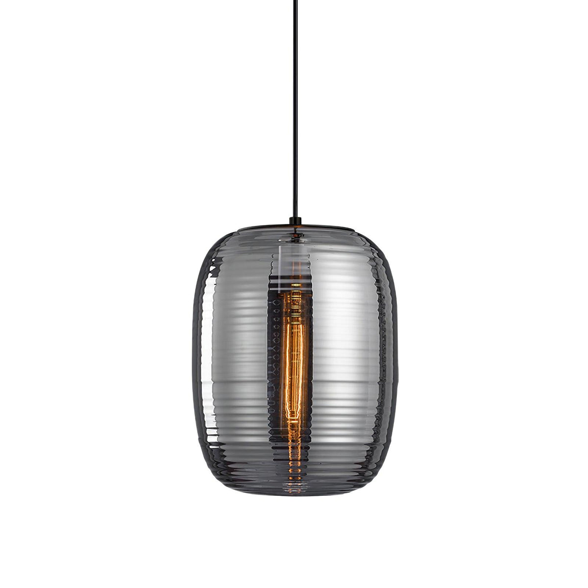 Eirinelia Pendelleuchte aus Rauchglas