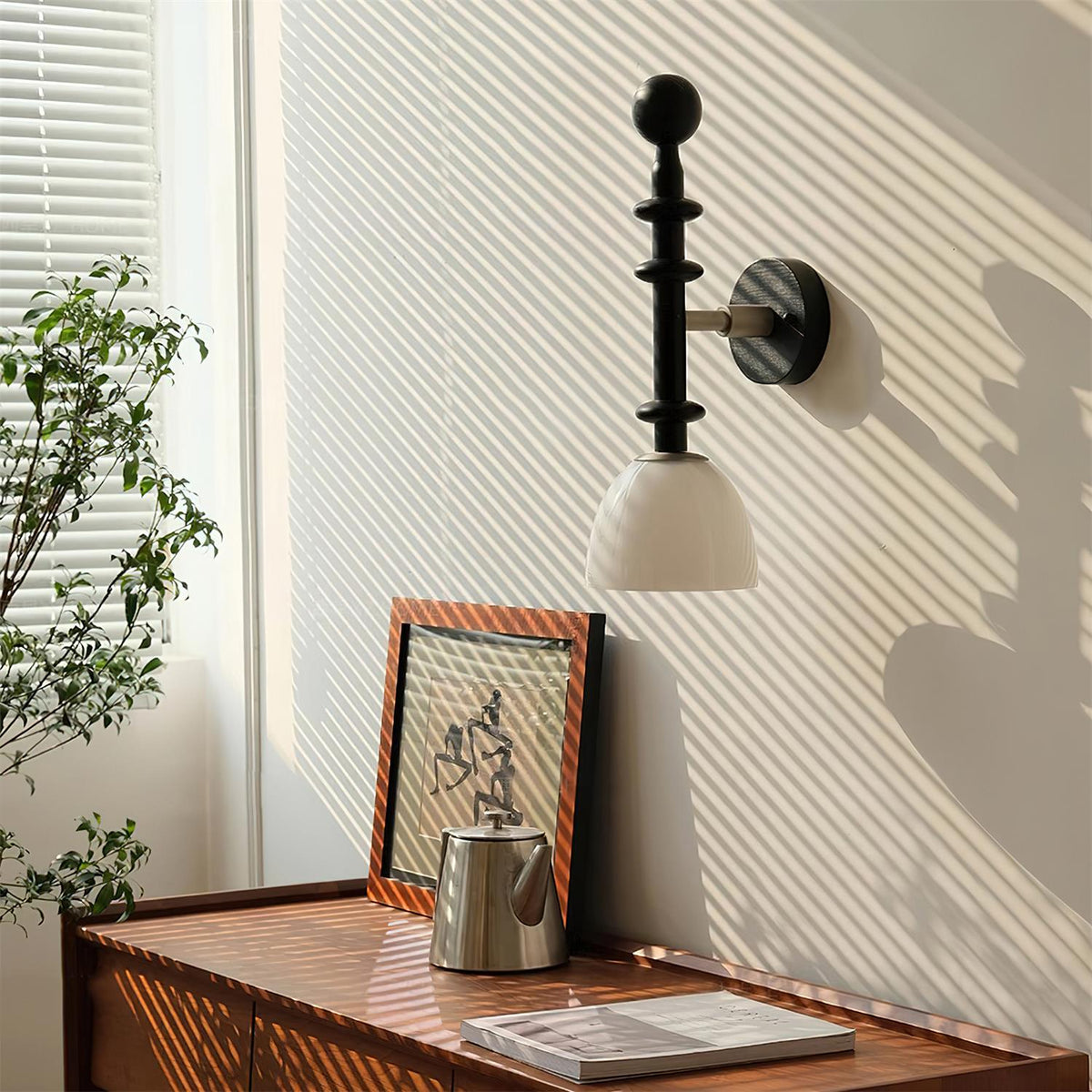 Aldorelia Wandleuchte aus Holz modern
