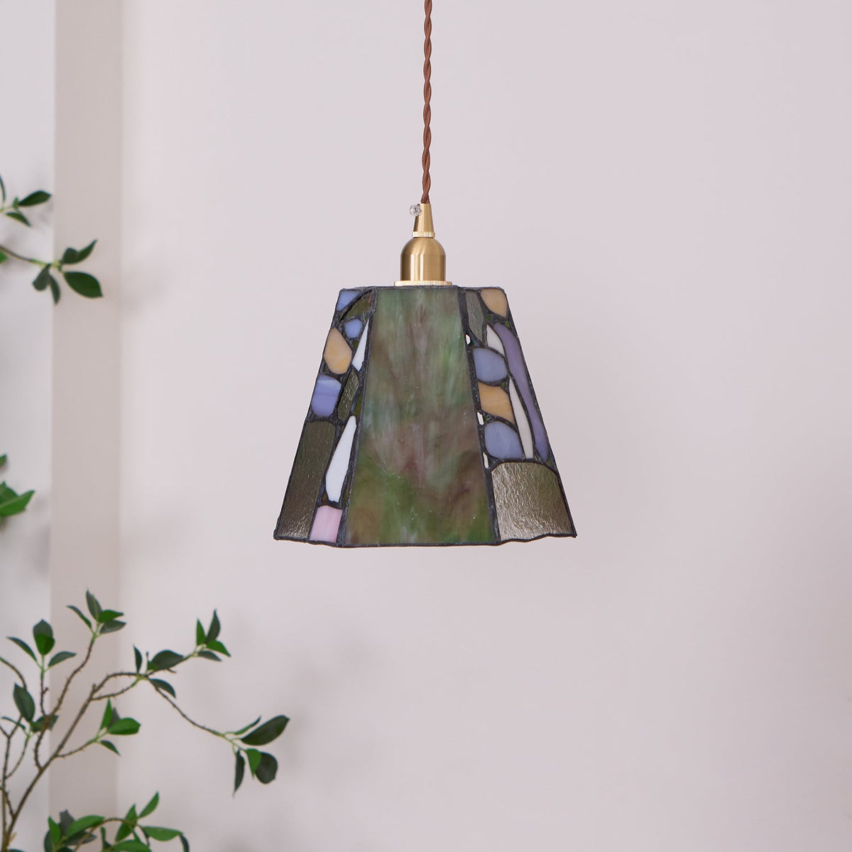 Fira Pendelleuchte Tiffany-Stil Buntglas