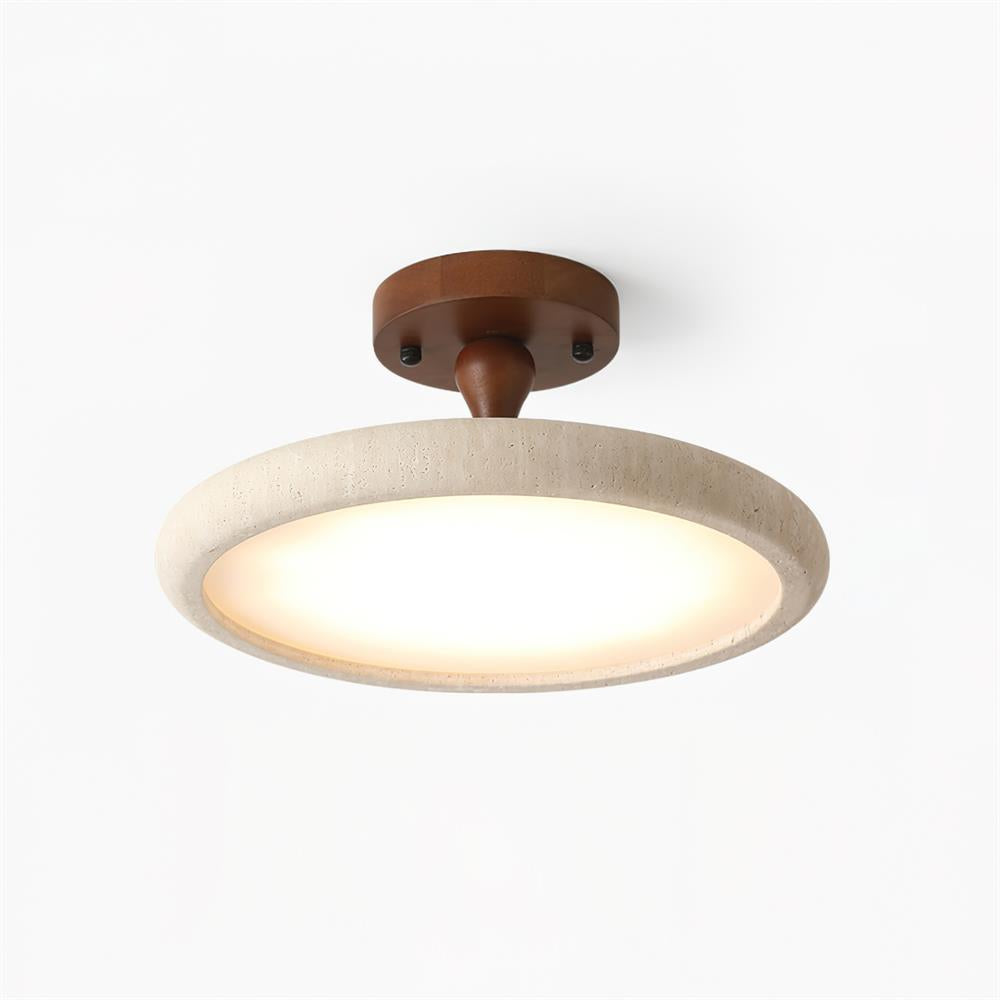 Luvia Deckenleuchte Semi Flush Travertin