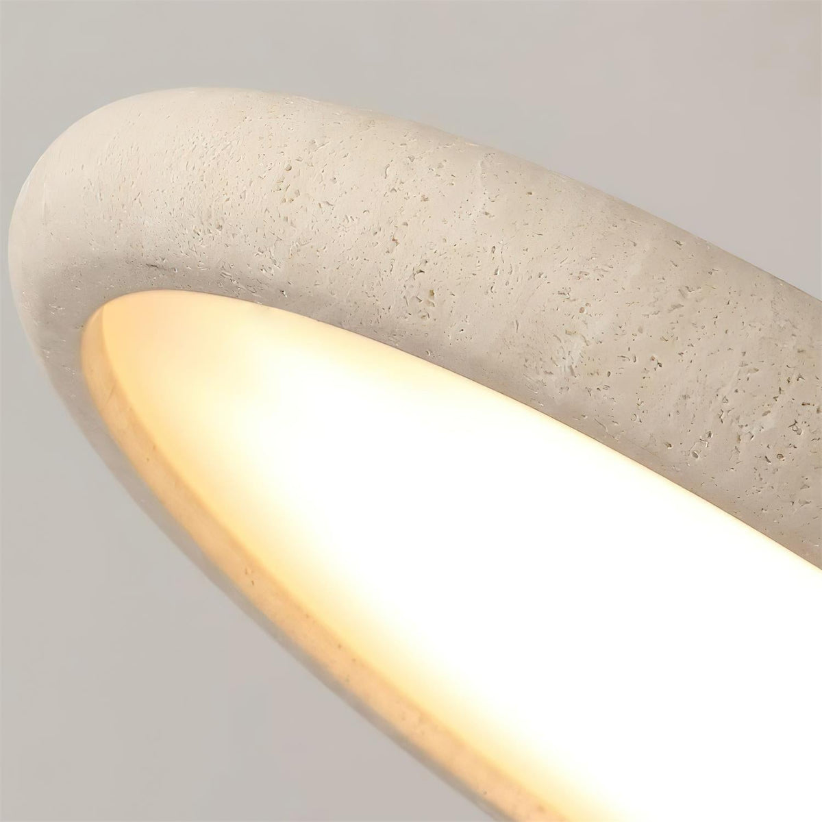 Luvia Deckenleuchte Semi Flush Travertin