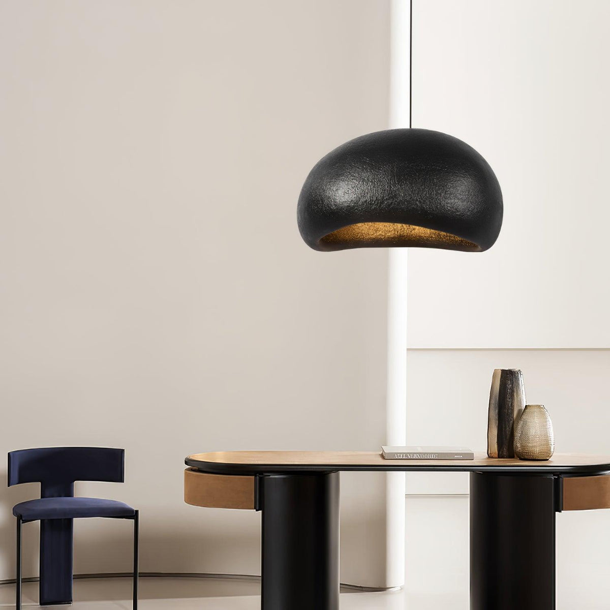 Hängeleuchte Pebble-Inspiration organische Form sanfter Glanz modern künstlerisch