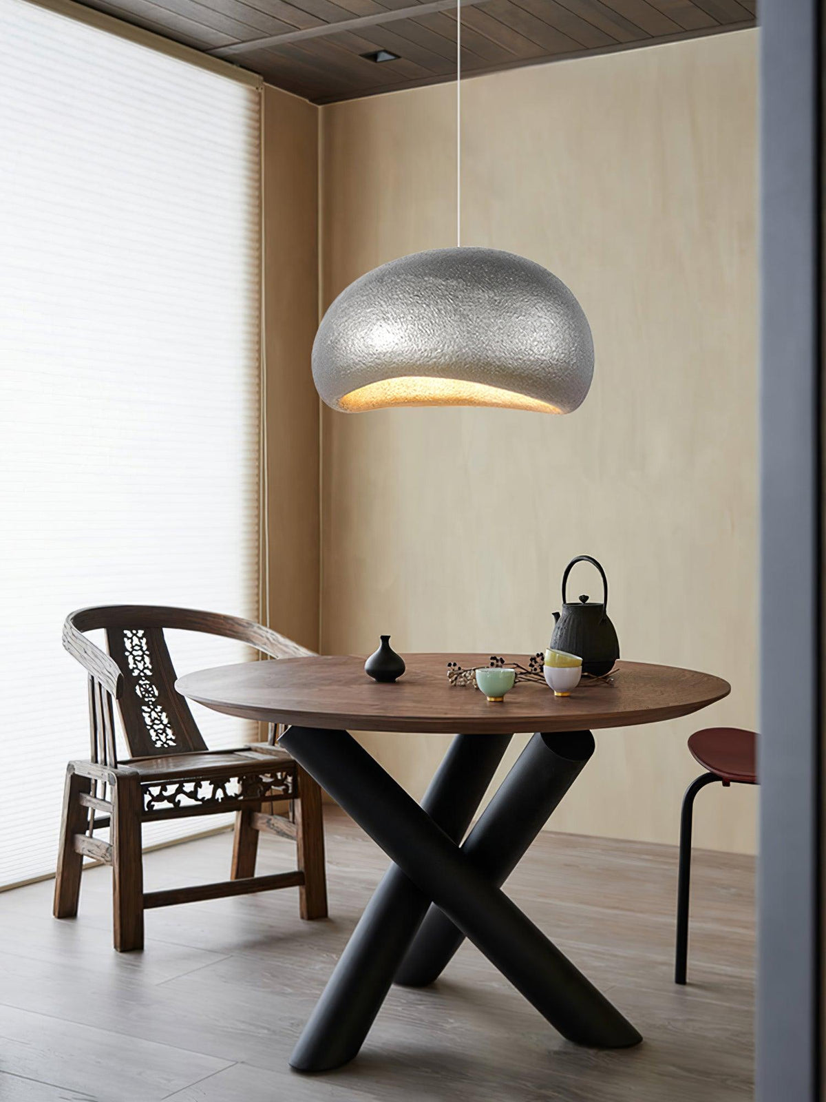 Hängeleuchte Pebble-Inspiration organische Form sanfter Glanz modern künstlerisch