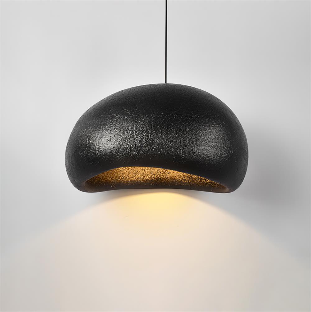 Hängeleuchte Pebble-Inspiration organische Form sanfter Glanz modern künstlerisch