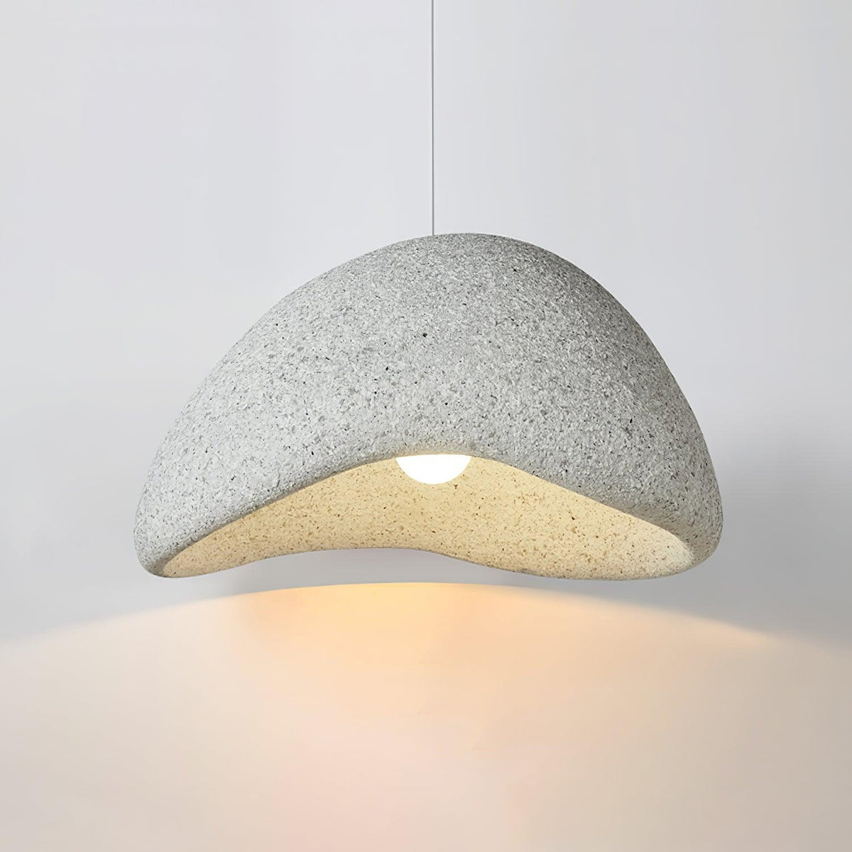 Tsukiyo Pendelleuchte im Wabi-Sabi-Stil mit Wolken-Design