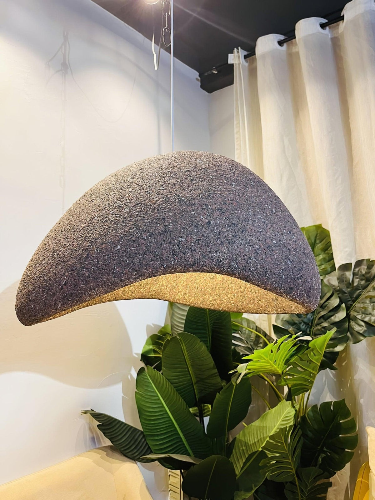 Tsukiyo Pendelleuchte im Wabi-Sabi-Stil mit Wolken-Design