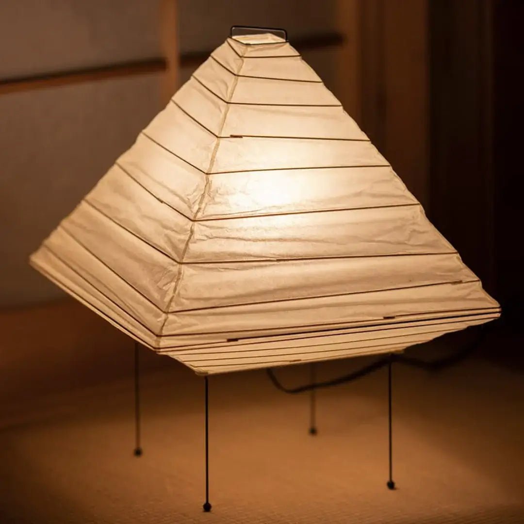 Elioi Tischlampe aus Reispapier in Japanischem Stil