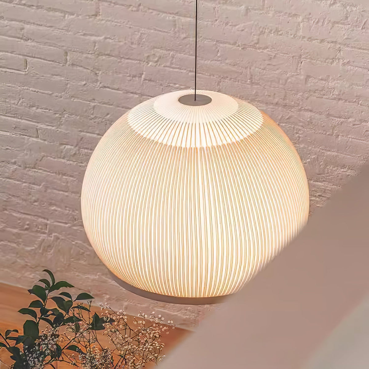 Lineiella Minimalistische Stoff-Pendelleuchte