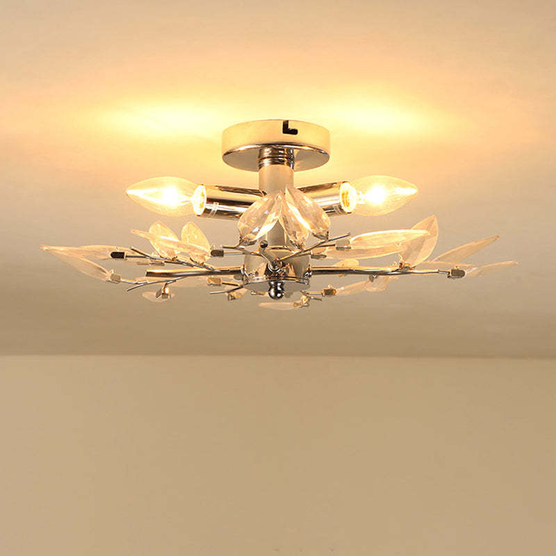 Kristy Modern Einzigartiger Lila Kronleuchter, Schlafzimmer