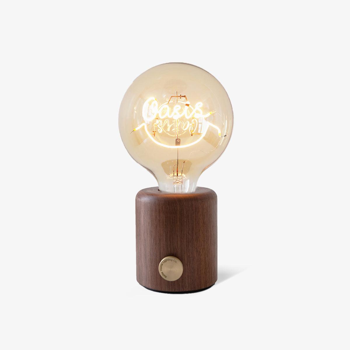 Altheil Retro Holzbasis Tischleuchte