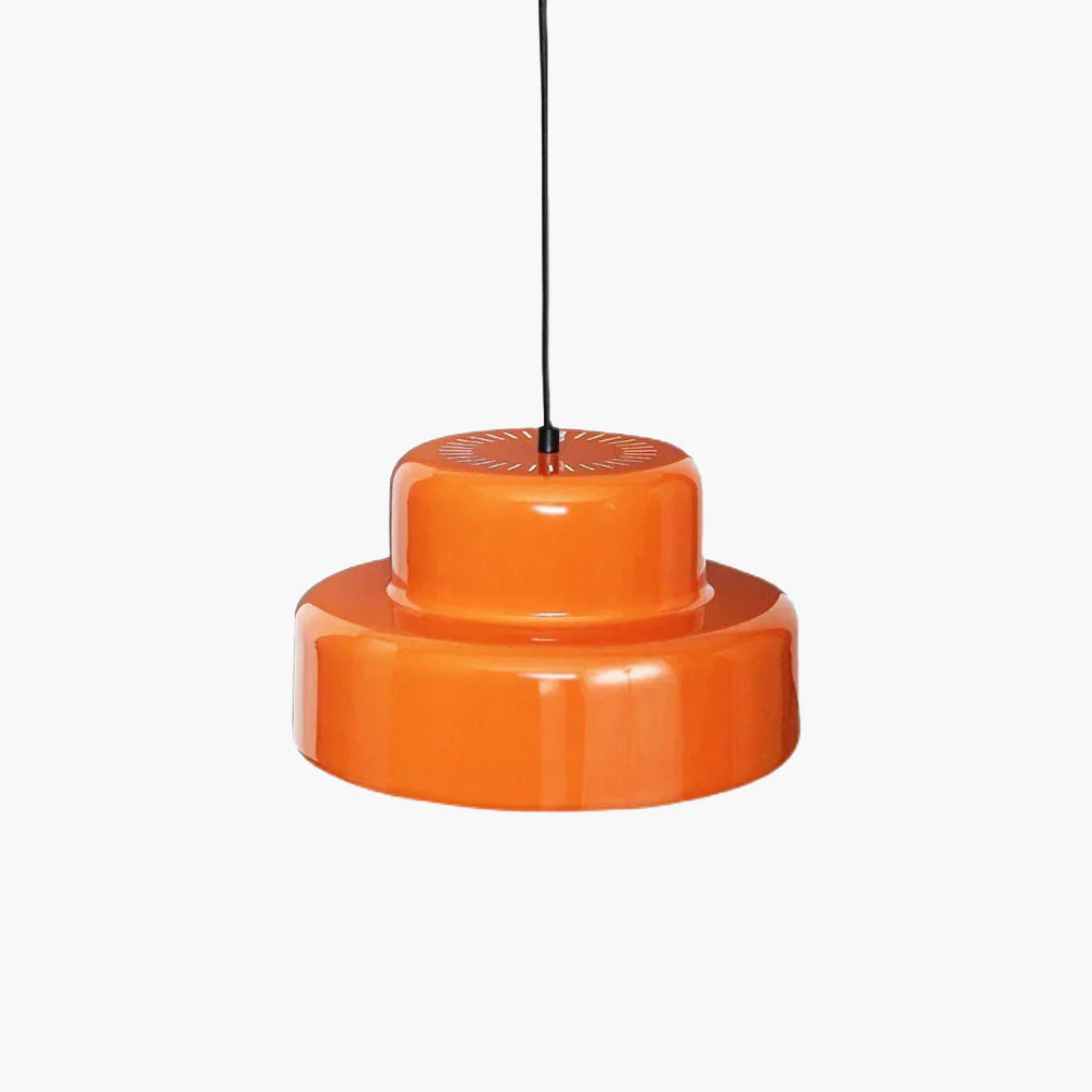 Arisha Vintage Pendelleuchte Orange Metall Esszimmer