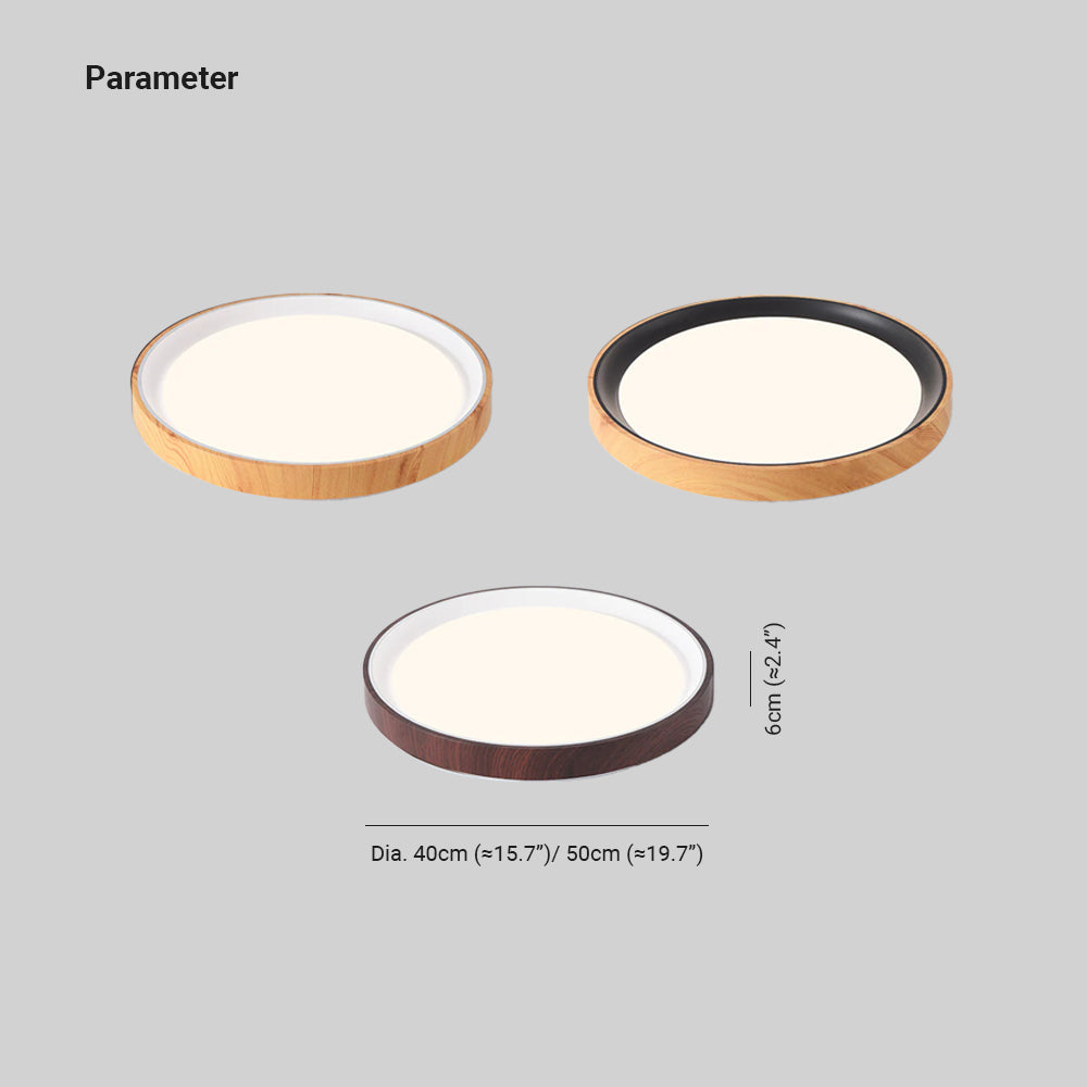Arisha Modern LED Deckenleuchte Schwarz Holz Küche Wohnzimmer