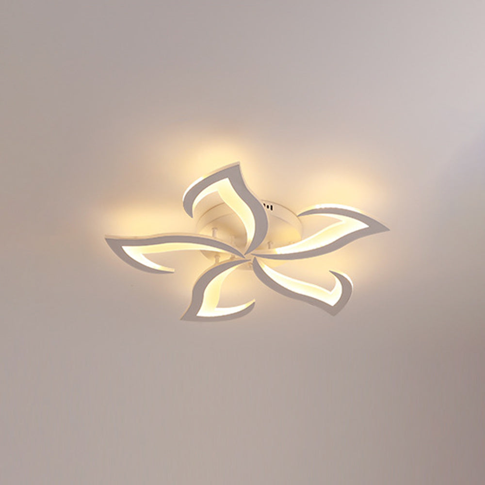 Arisha Moderne Blume LED Deckenleuchte Schwarz/Weiß Wohn/Schlafzimmer Hardware Acryl
