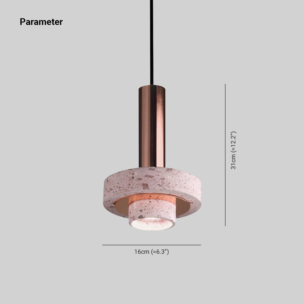 Arisha Modern LED Pendelleuchte Zylinder Wohn/Schlafzimmer Metall