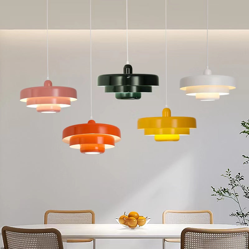 Aria Pendelleuchte Orange/Grün/Weiß Modern LED Wohnzimmer
