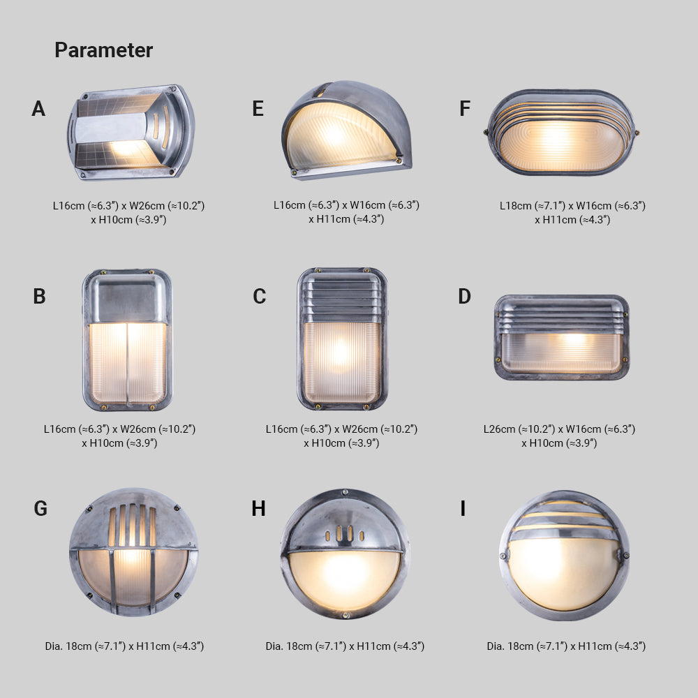 Wyre Geometrische moderne Wandleuchte aus Metall und Glas