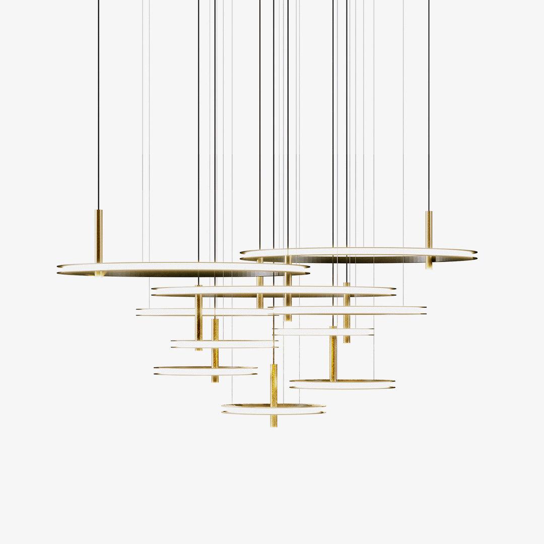 Virauian Kronleuchter Ring geschichtet minimalistisch