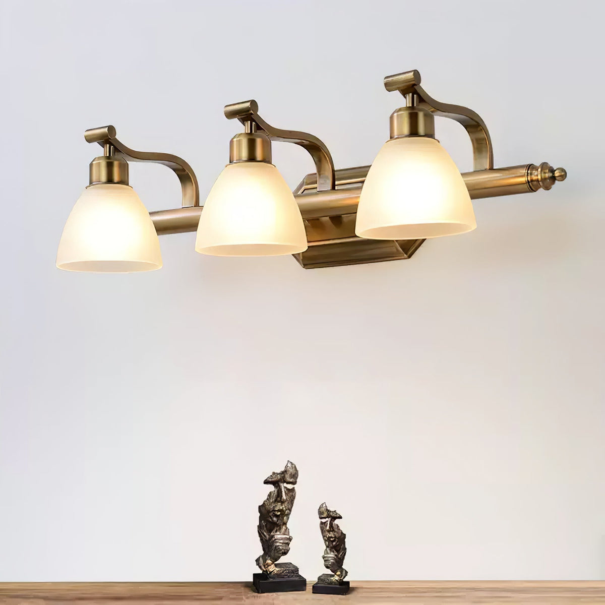 Colaeus Classic Art Bad-Glas-Wandleuchte