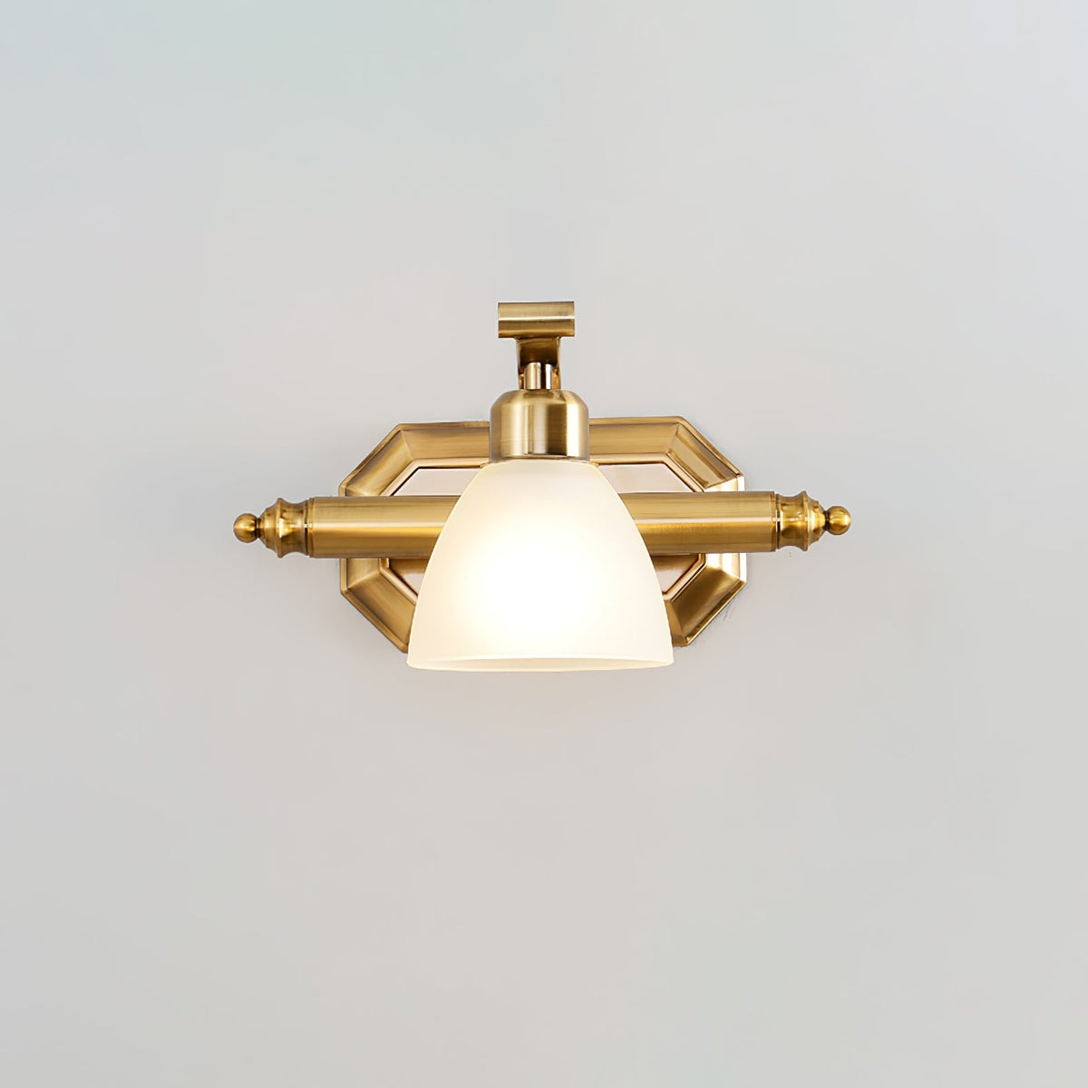 Colaeus Classic Art Bad-Glas-Wandleuchte
