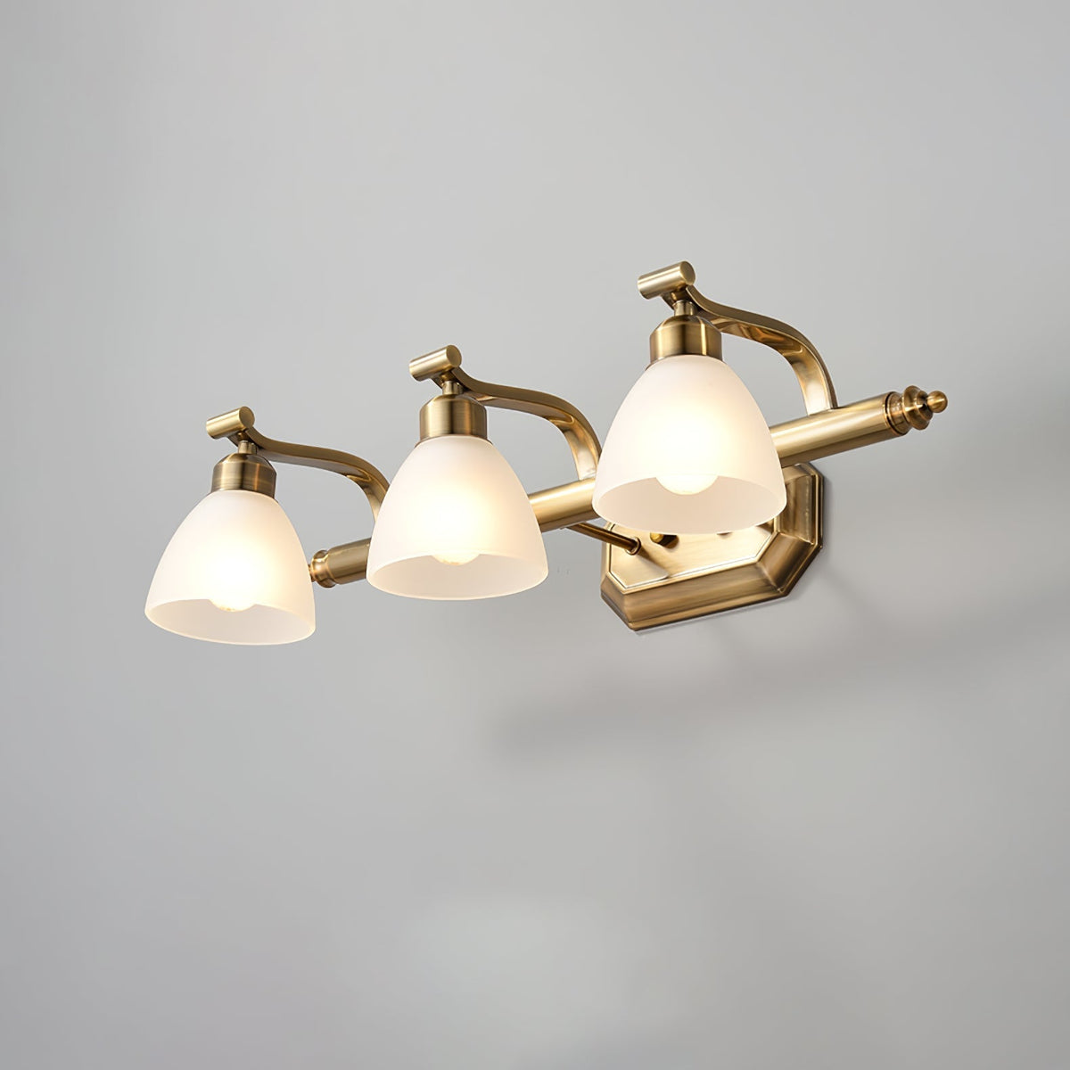 Colaeus Classic Art Bad-Glas-Wandleuchte
