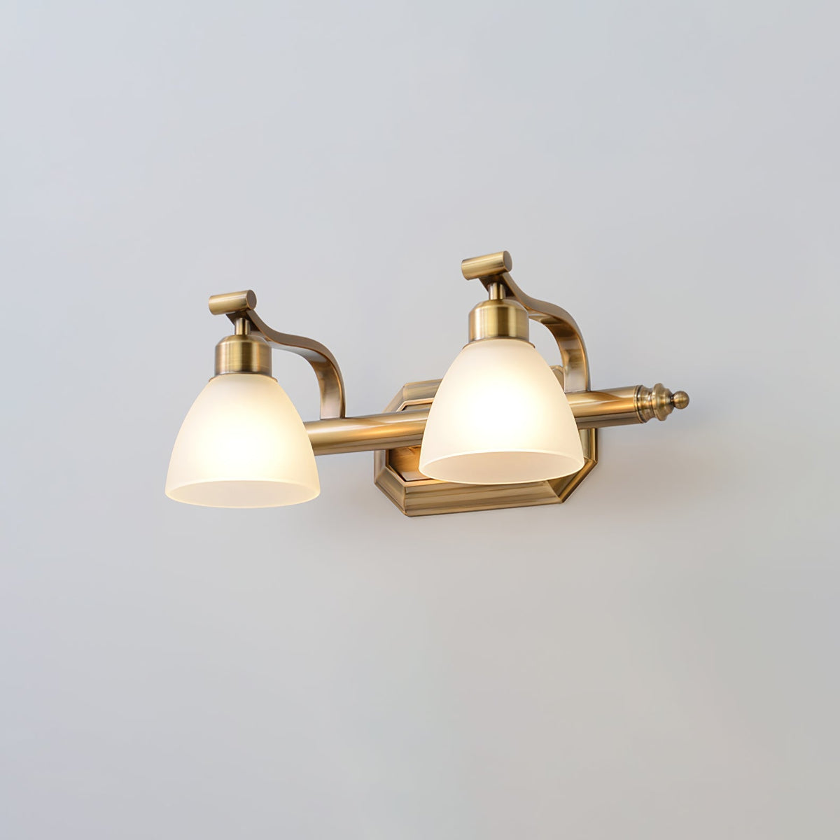 Colaeus Classic Art Bad-Glas-Wandleuchte