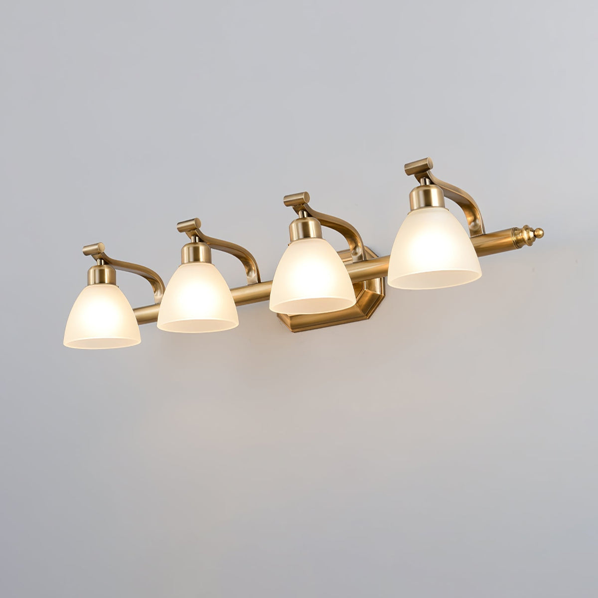 Colaeus Classic Art Bad-Glas-Wandleuchte