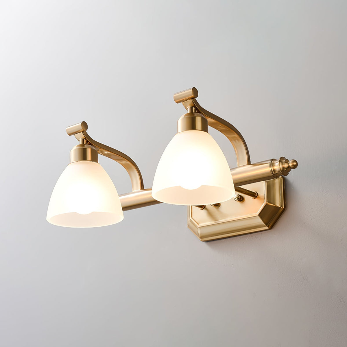 Colaeus Classic Art Bad-Glas-Wandleuchte
