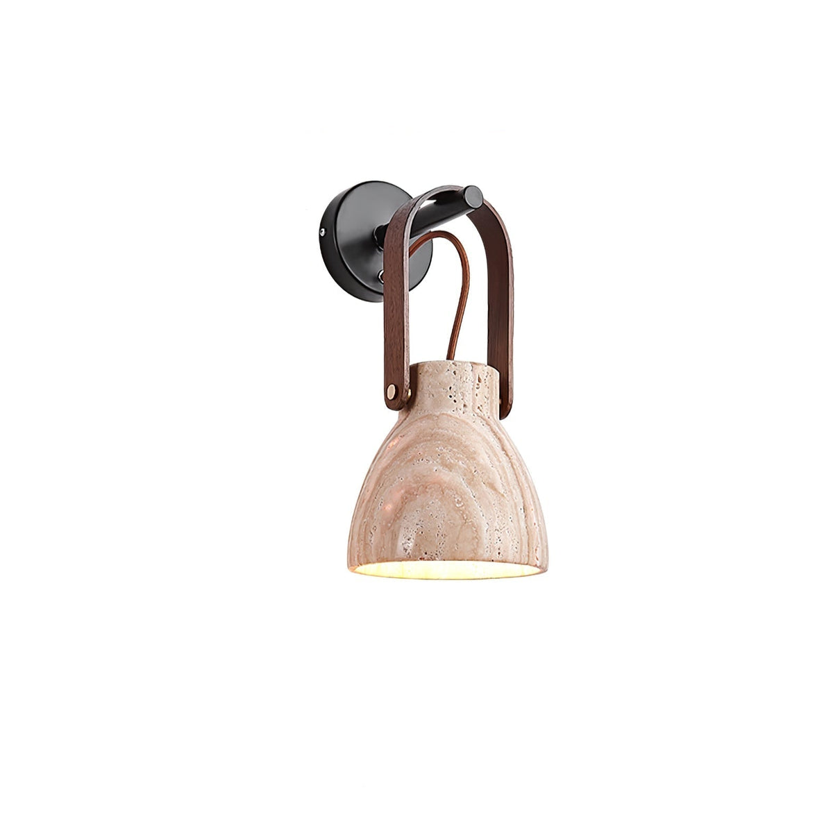 Tarix Travertine Wandleuchte