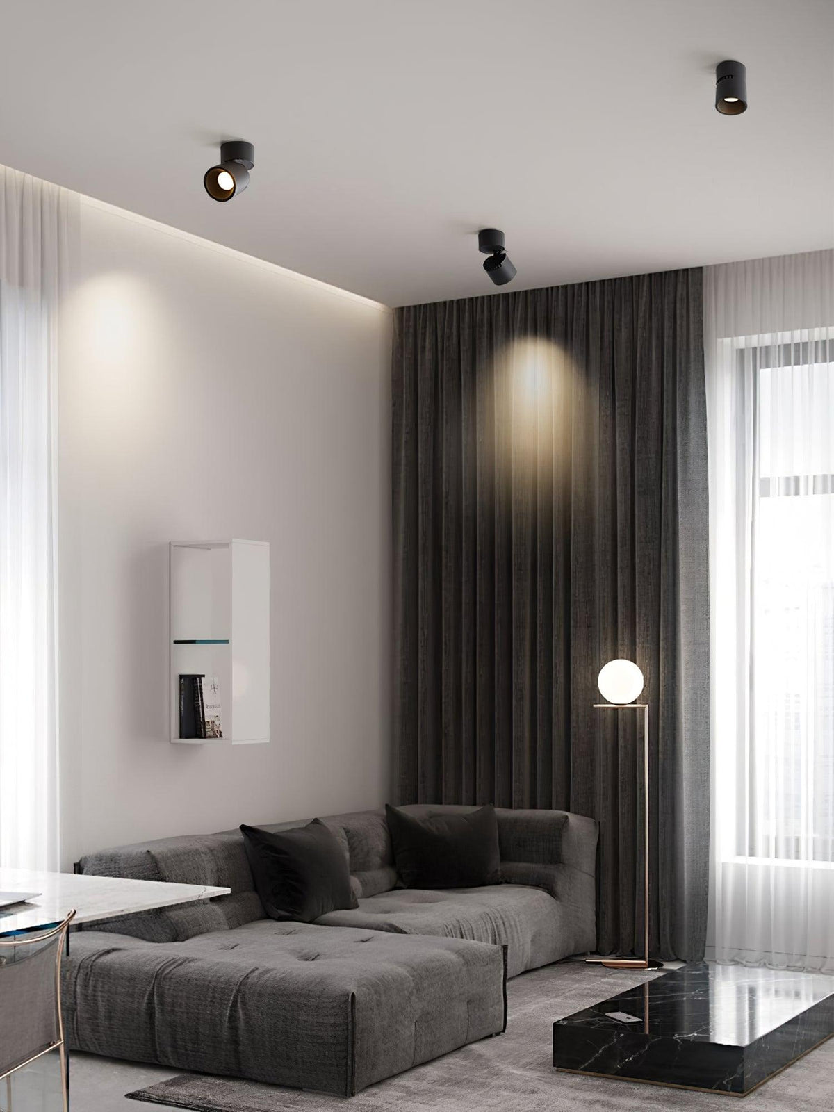 Alvynora zeitgenössische minimalistische Deckenleuchte Spotlights