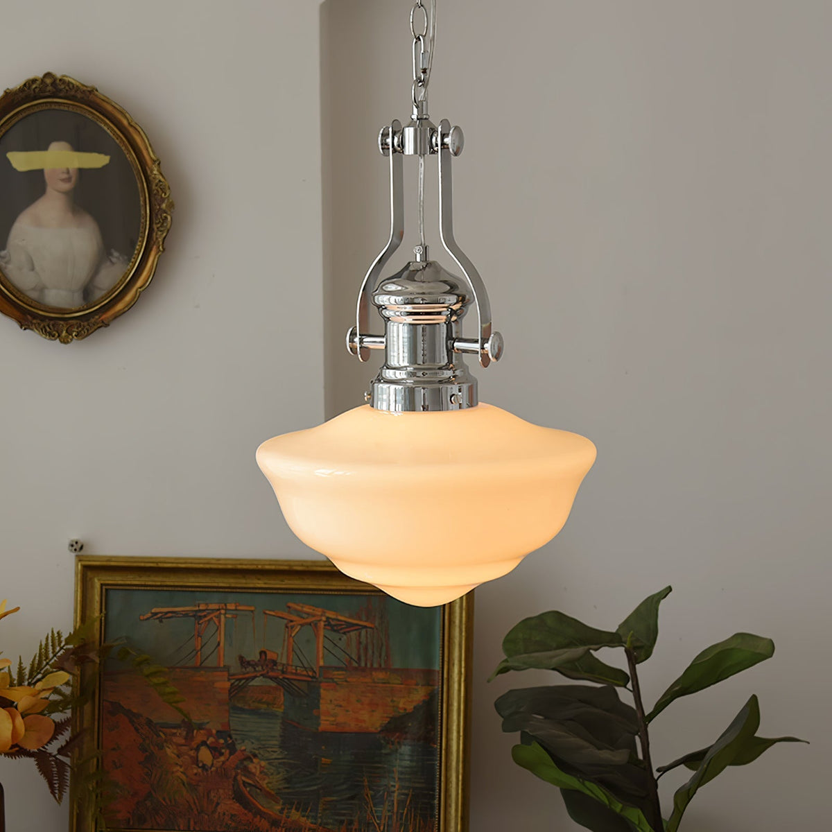 Zomiria Premium Nordische Kunstglas-Pendelleuchte