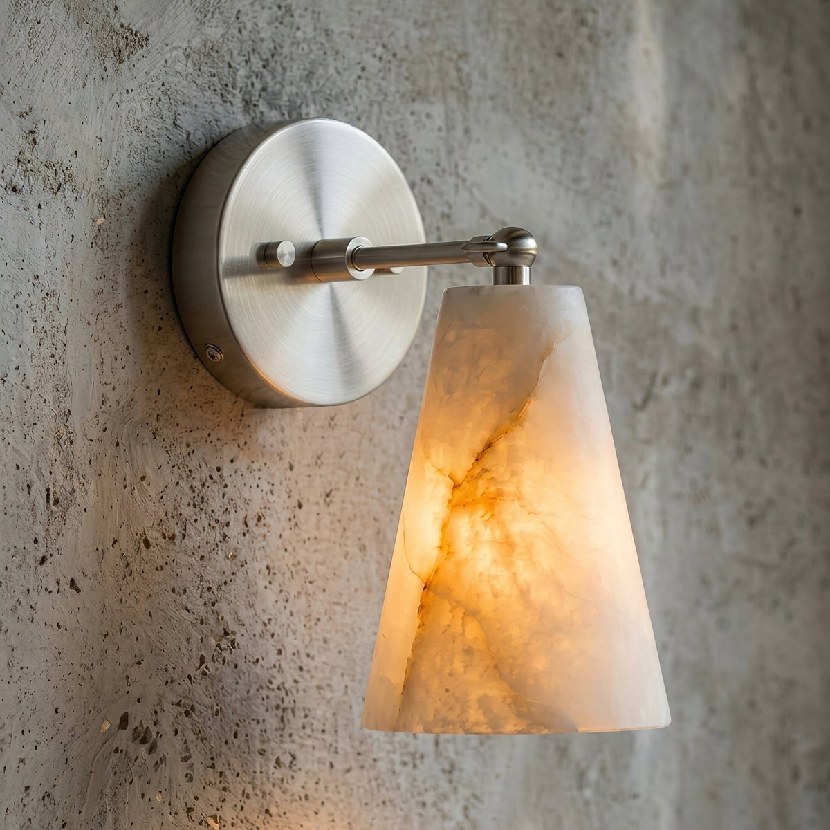 Castercombe Alabaster-Wandleuchte