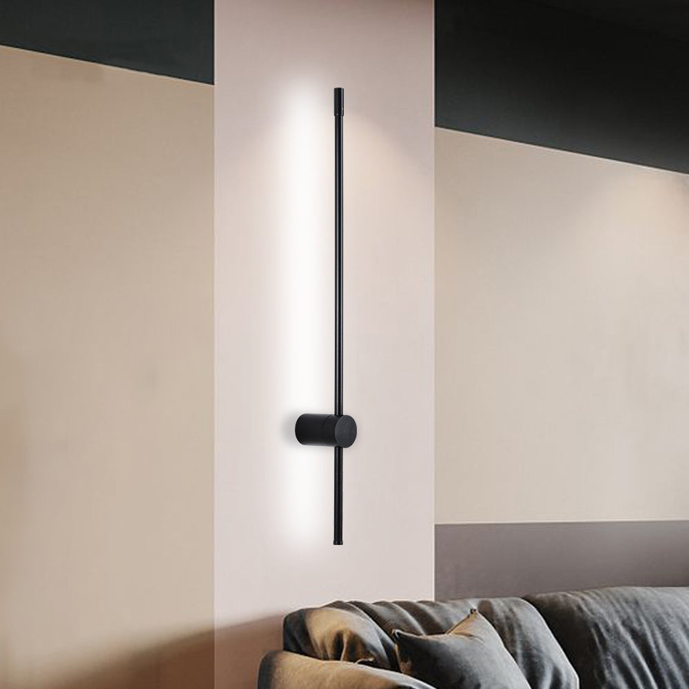 Arisha Modern Lineare LED Wandleuchte Schwarz Schlaf/Wohnzimmer Schwarz Metall