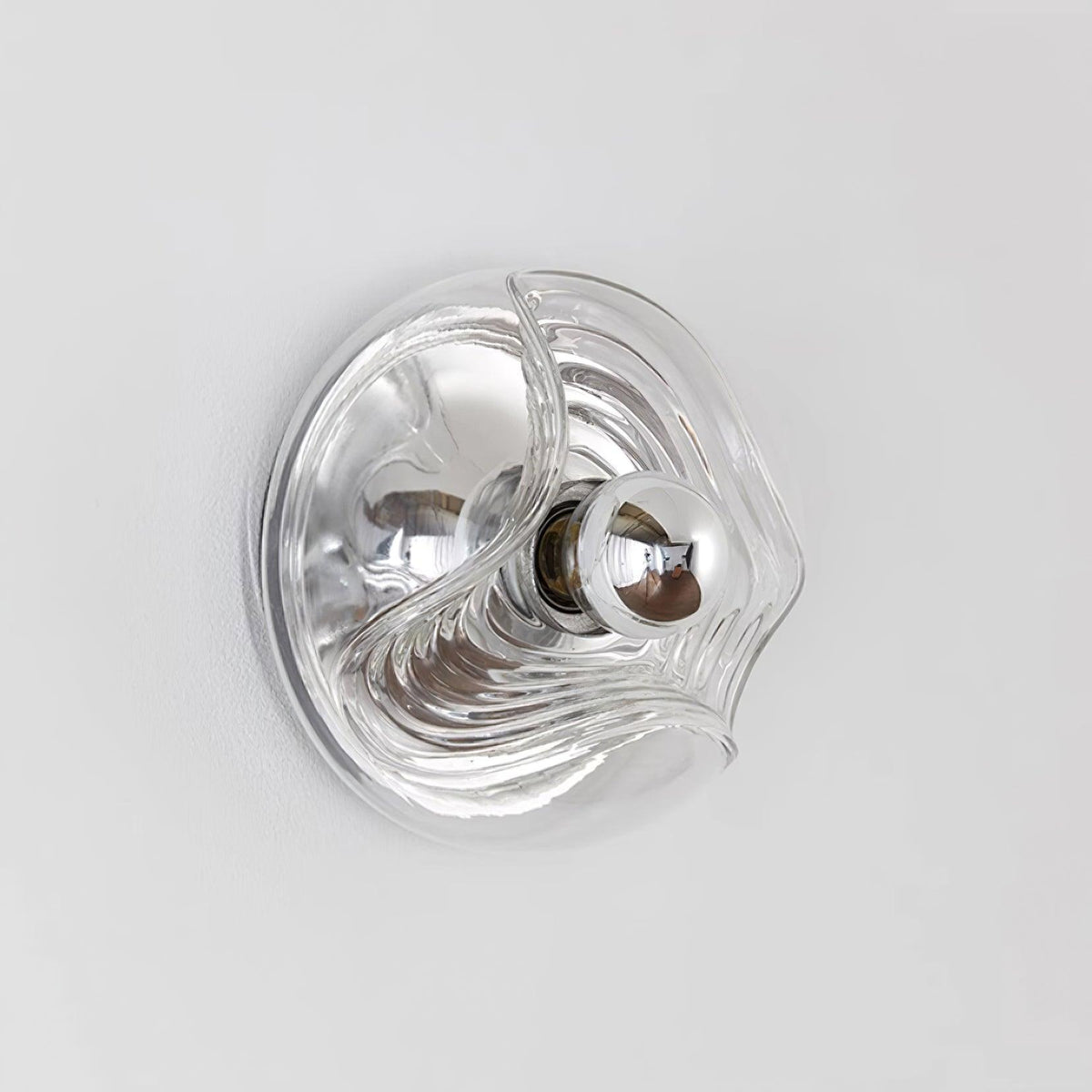 Wandleuchte Swirl Texture Transparent Bernsteinfarben Rauchgrau Moderner Akzent
