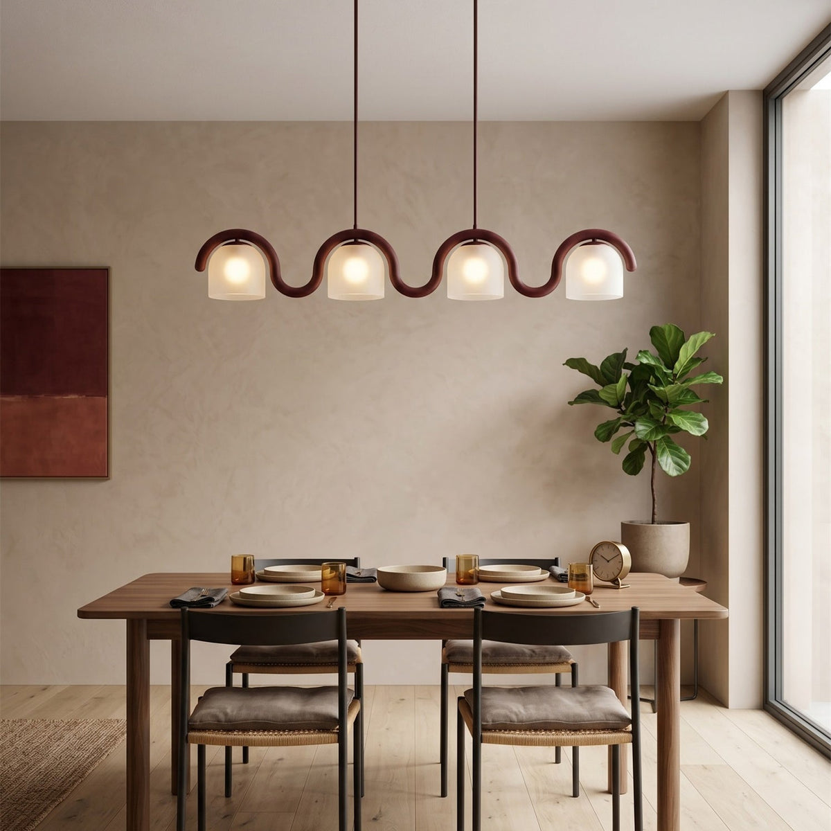 Lenox Kronleuchter lineare Kronleuchte aus Glas