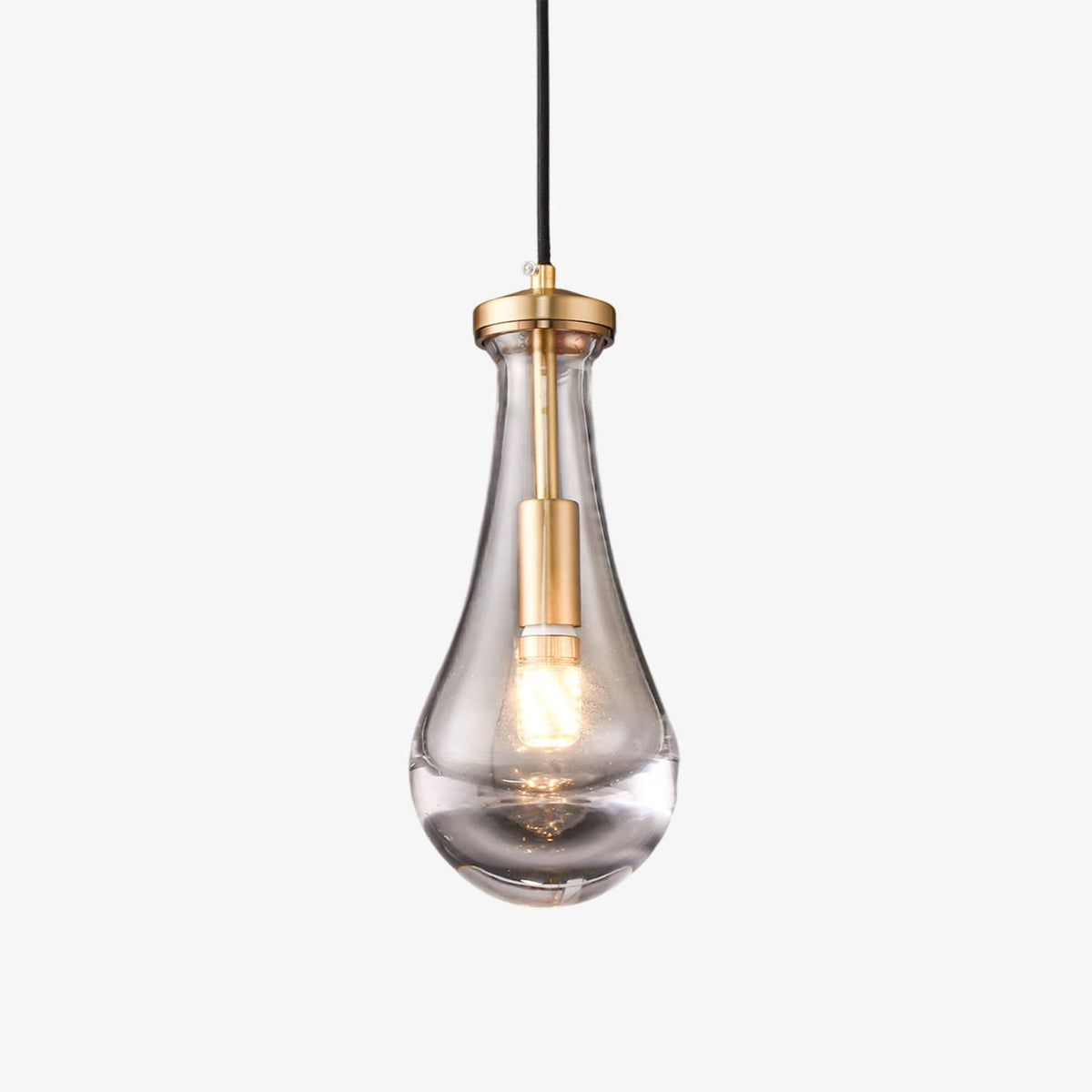 Votheor zeitgenössische minimalistische Messing-Glas-Pendelleuchte
