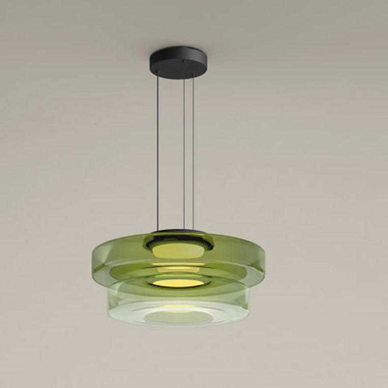 Lioralaine Pendelleuchte Glaskreise Mehrstufig