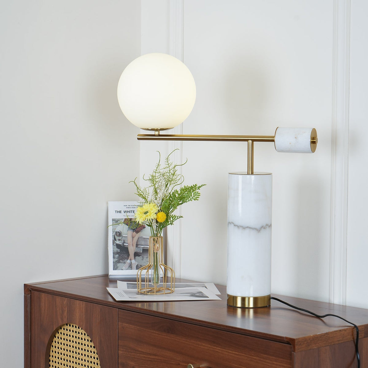 Vathayre Marmor Minimalismus Tischleuchte