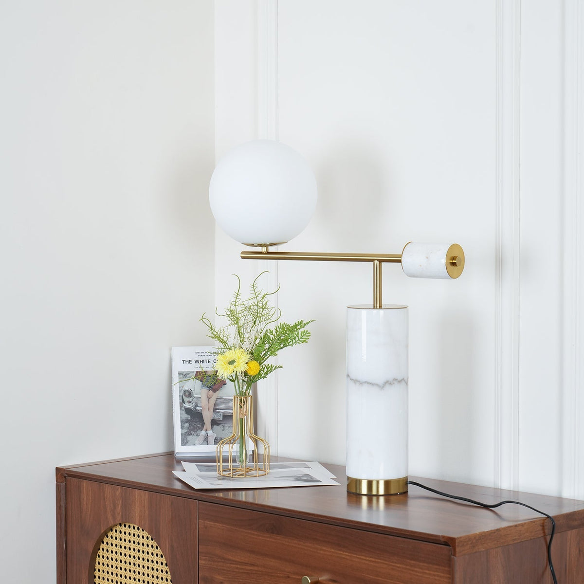 Vathayre Marmor Minimalismus Tischleuchte