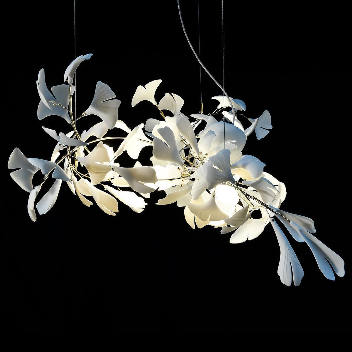 Ayla Kronleuchter Gingko Petal Keramik