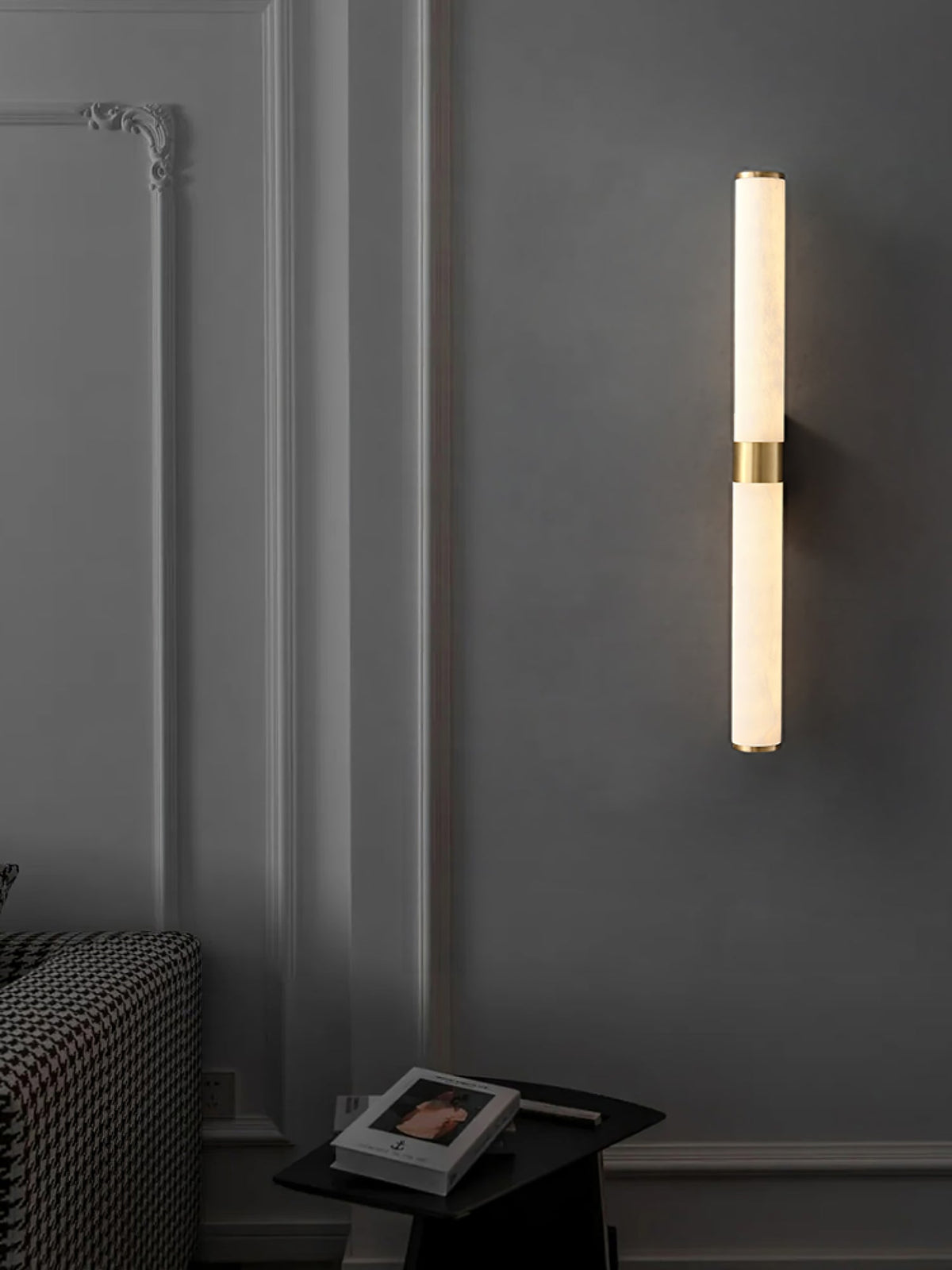 Olmirira Minimalistische Wandleuchte aus Alabaster
