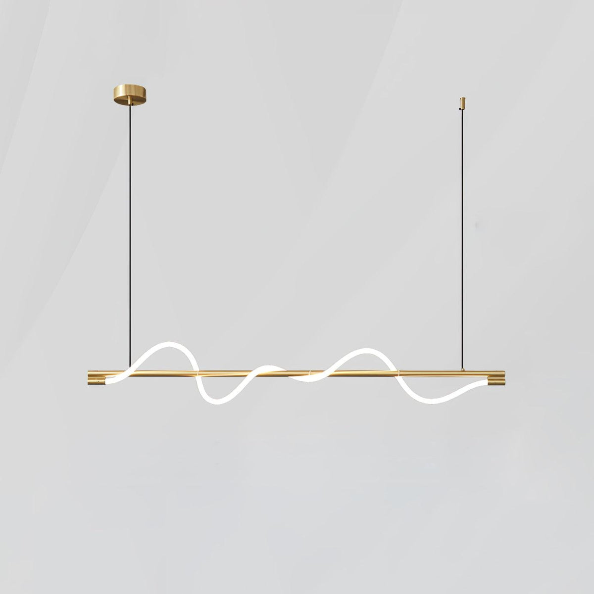 Pulse Minimalistische Pendelleuchte aus Messing