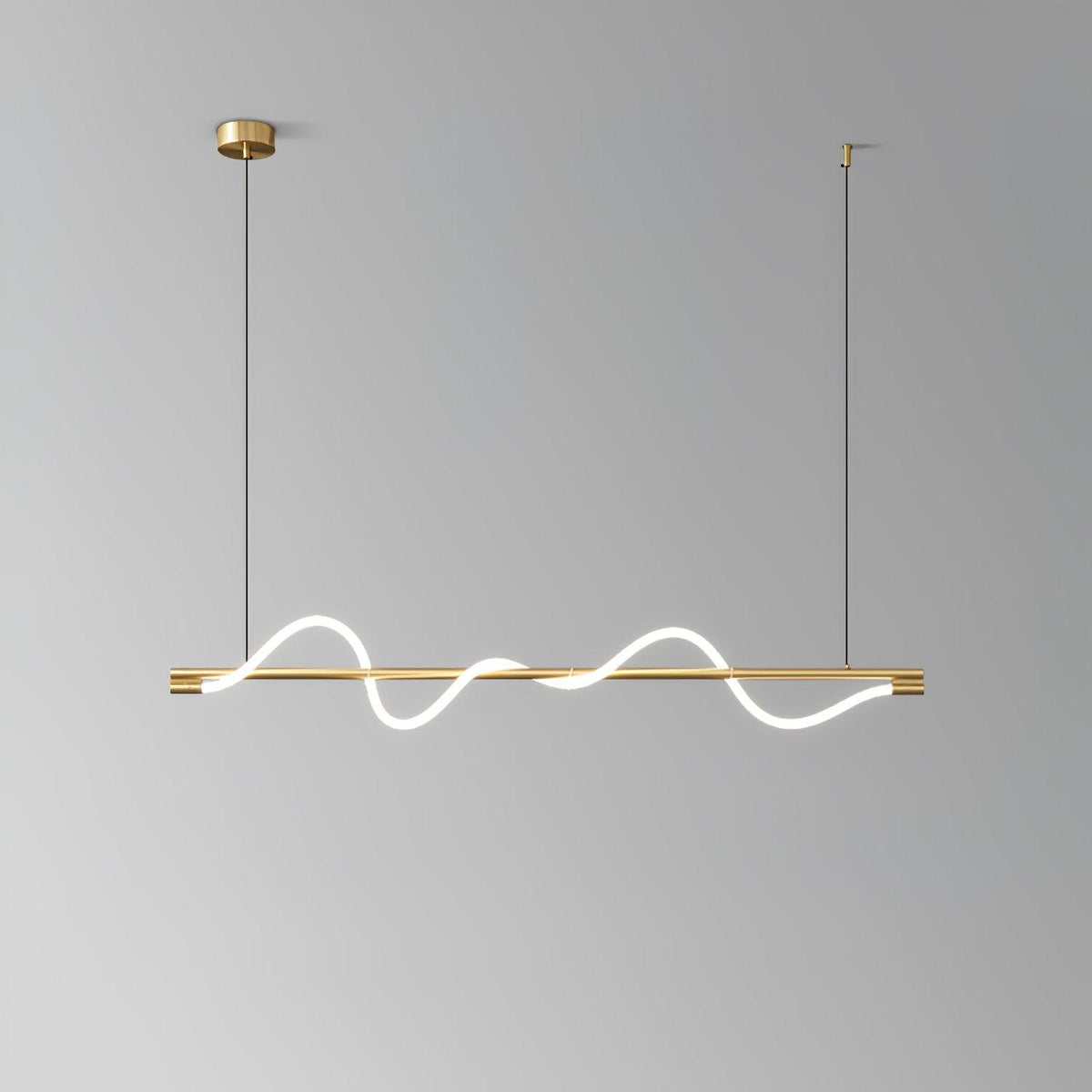 Pulse Minimalistische Pendelleuchte aus Messing