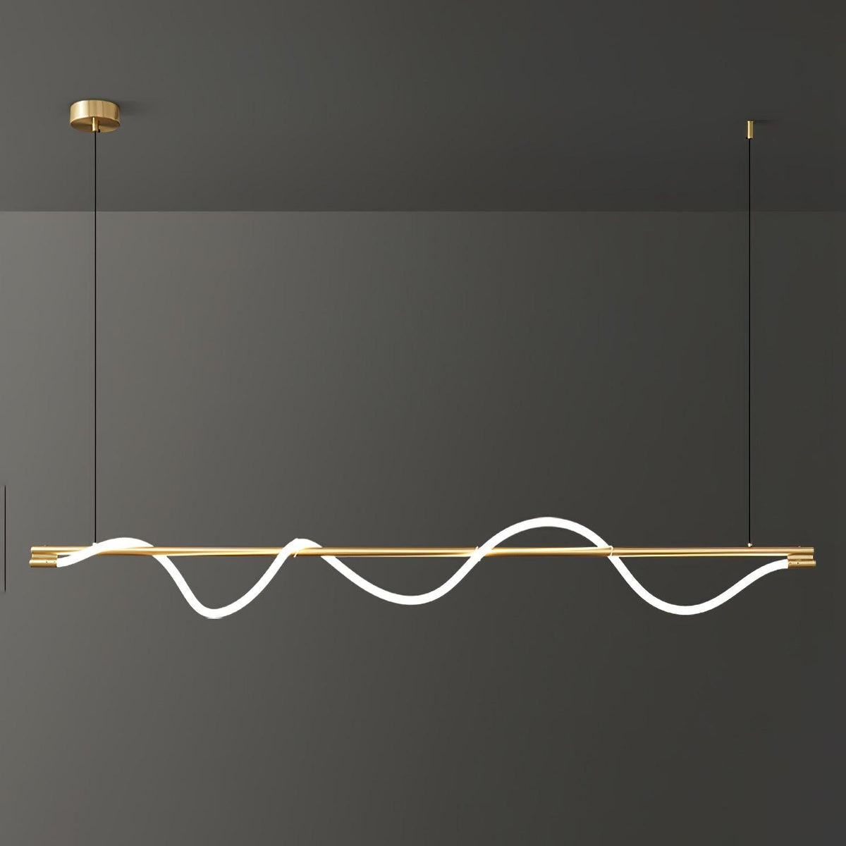 Pulse Minimalistische Pendelleuchte aus Messing