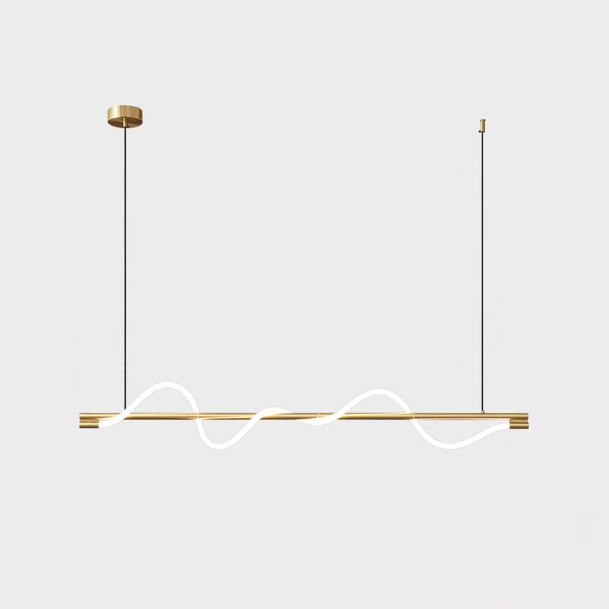 Pulse Minimalistische Pendelleuchte aus Messing